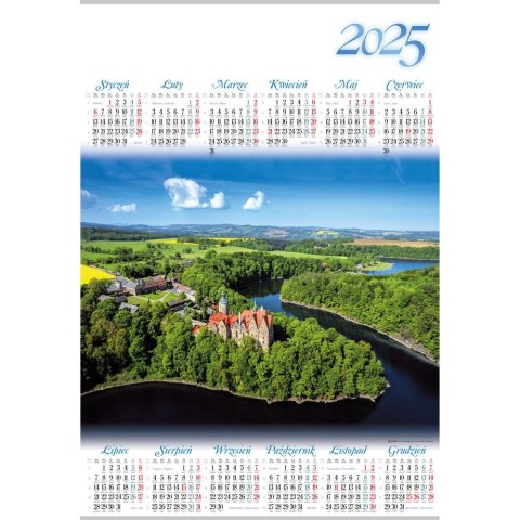 Kalendarz ścienny Lucrum RZEKA plakatowy 607mm x 880mm (PL05) Kalendarz ścienny Lucrum RZEKA plakatowy 607mm x 880mm (PL05)