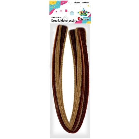 Drucik Titanum Craft-Fun Series kreatywny kolor: brązowy 500mm 15 szt (109 20 010) Drucik Titanum Craft-Fun Series kreatywny kolor: brązowy 500mm 15 szt (109 20 010)