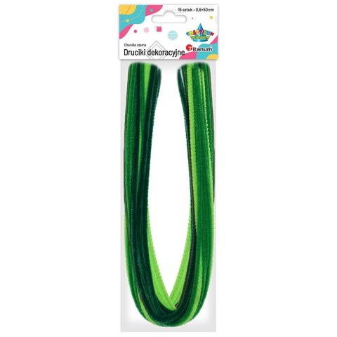 Drucik Titanum Craft-Fun Series kreatywny kolor: zielony 500mm 15 szt (109 20 005) Drucik Titanum Craft-Fun Series kreatywny kolor: zielony 500mm 15 szt (109 20 005)