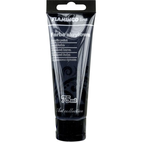 Farba akrylowa Flamingo Line kolor: czarny 75ml Farba akrylowa Flamingo Line kolor: czarny 75ml