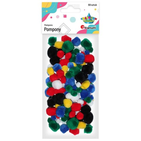 Pompony Titanum Craft-Fun Series mix 68 szt (0124) Pompony Titanum Craft-Fun Series mix 68 szt (0124)
