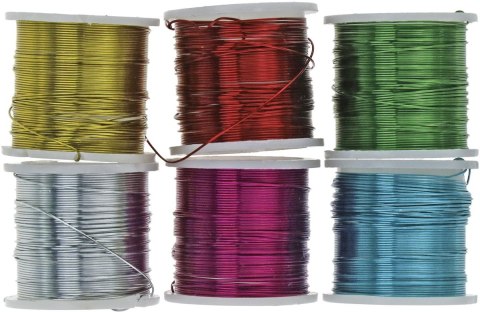 Drucik Titanum Craft-Fun Series florystyczny 6szt/0,3mmx3,6m kolor: mix 3,6 m Drucik Titanum Craft-Fun Series florystyczny 6szt/0,3mmx3,6m kolor: mix 3,6 m