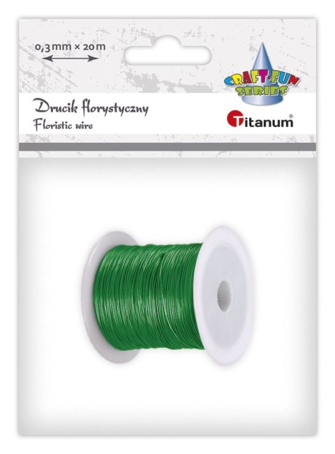 Drucik Titanum Craft-Fun Series florystyczny kolor: zielony 20 m 1 szt (24BR0201-1) Drucik Titanum Craft-Fun Series florystyczny kolor: zielony 20 m 1 szt (24BR0201-1)