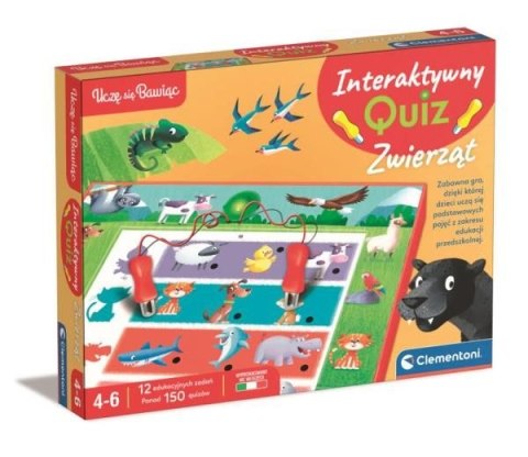 Gra edukacyjna Clementoni Quiz zwierząt (50942) Gra edukacyjna Clementoni Quiz zwierząt (50942)