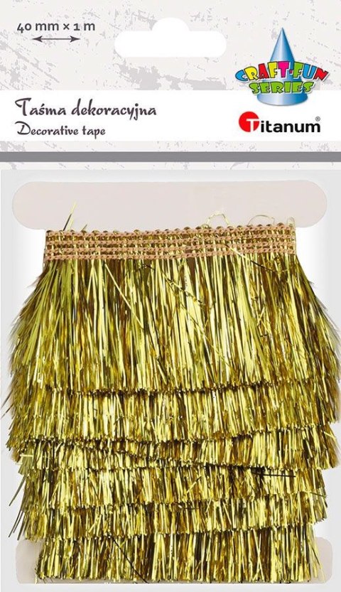 Ozdoba piankowa Titanum Craft-Fun Series Taśma plastikowe frędzle (23BR1218-5) Ozdoba piankowa Titanum Craft-Fun Series Taśma plastikowe frędzle (23BR1218-5)
