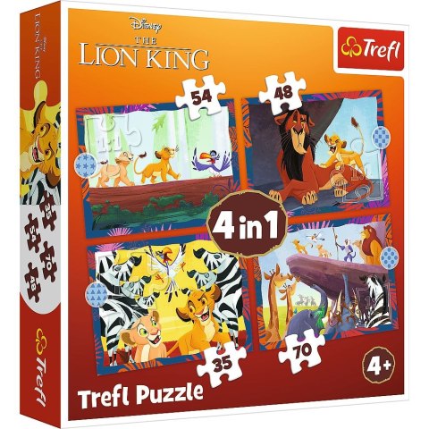 Puzzle Trefl Król Lew 4w1 el. (34653) Puzzle Trefl Król Lew 4w1 el. (34653)