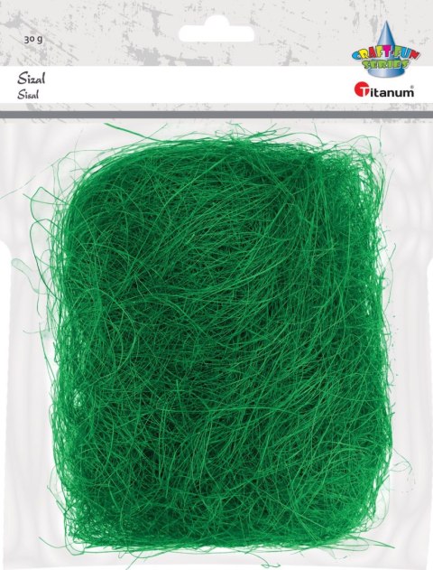 Sizal Titanum Craft-Fun Series zielony 30g (23BR1225-7) Sizal Titanum Craft-Fun Series zielony 30g (23BR1225-7)