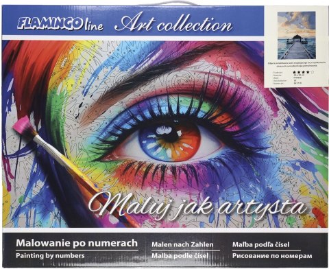 Zestaw kreatywny Flamingo Line Malowanie po numerach 40x50cm Pomost nad morzem (fyh036) Zestaw kreatywny Flamingo Line Malowanie po numerach 40x50cm Pomost nad morzem (fyh036)