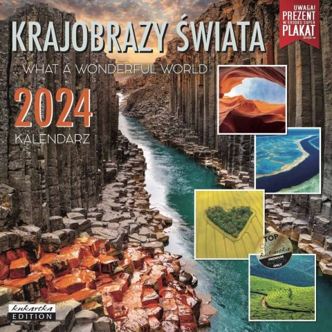 Kalendarz ścienny Kukartka classic Q Krajobrazy Świata Kalendarz ścienny Kukartka classic Q Krajobrazy Świata