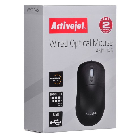 Mysz Activejet AMY-146 czarny (PERACJMYS0015) Mysz Activejet AMY-146 czarny (PERACJMYS0015)