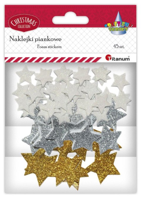 Naklejka (nalepka) Titanum Craft-Fun Series piankowe gwiazdki (YFFD007) Naklejka (nalepka) Titanum Craft-Fun Series piankowe gwiazdki (YFFD007)