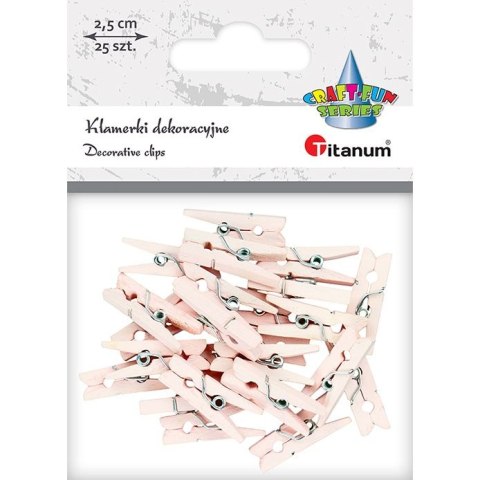 Ozdoba drewniana Titanum Craft-Fun Series klamerki (27701) Ozdoba drewniana Titanum Craft-Fun Series klamerki (27701)