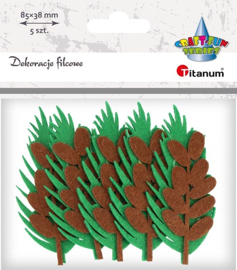 Ozdoba filcowa Titanum Craft-Fun Series Liście (PJ-100) Ozdoba filcowa Titanum Craft-Fun Series Liście (PJ-100)