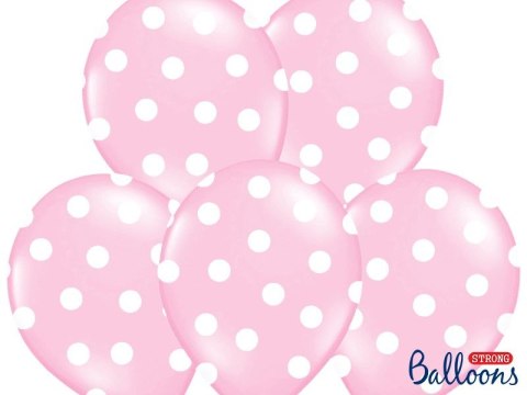 Balon gumowy Partydeco Kropki, Pastel Baby Pink różowy 300mm (SB14P-223-081JW) Balon gumowy Partydeco Kropki, Pastel Baby Pink różowy 300mm (SB14P-223-081JW)