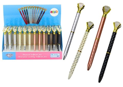 Długopis Lean Z Diamentem W Kropki niebieski 0,7mm Długopis Lean Z Diamentem W Kropki niebieski 0,7mm