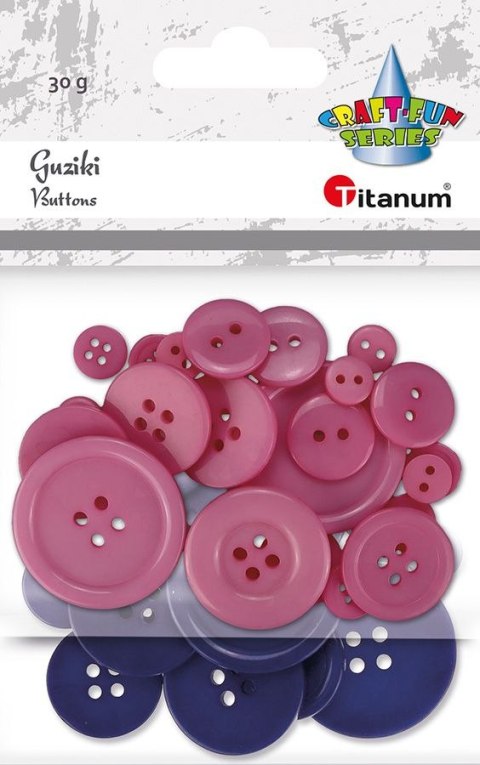 Guziki Titanum Craft-Fun Series plastikowe (24BR0202) Guziki Titanum Craft-Fun Series plastikowe (24BR0202)