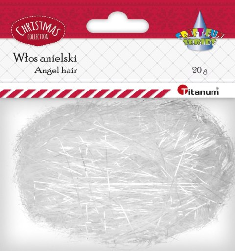 Włosy anielskie Titanum Craft-Fun Series włos anielski biały (18041) Włosy anielskie Titanum Craft-Fun Series włos anielski biały (18041)