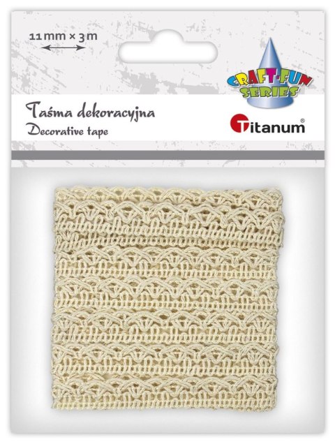 Wstążka Titanum Craft-Fun Series Koronka (24BR0201-82) Wstążka Titanum Craft-Fun Series Koronka (24BR0201-82)
