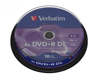 DVD+R (8x) 8.5GB DoubleLayer CB 10P 43666