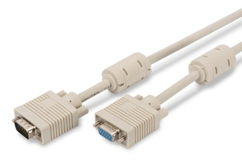 Kabel przedłużający VGA 1080p 60Hz FHD Typ DSUB15/DSUB15 M/Ż 5m Szary Kabel przedłużający VGA 1080p 60Hz FHD Typ DSUB15/DSUB15 M/Ż 5m Szary
