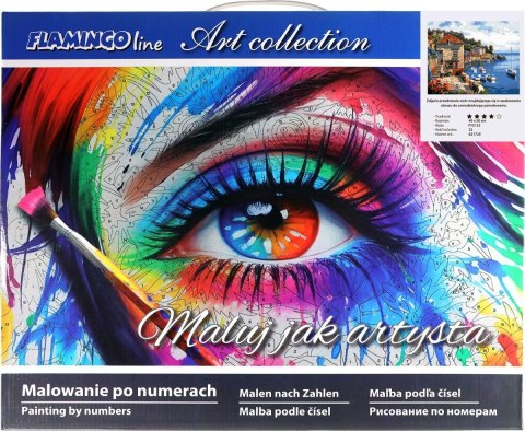 Zestaw kreatywny Flamingo Line Malowanie po numerach 40x50cm Kamienny taras nad Morzem Śródziemnym (fys133) Zestaw kreatywny Flamingo Line Malowanie po numerach 40x50cm Kamienny taras nad Morzem Śródziemnym (fys133)
