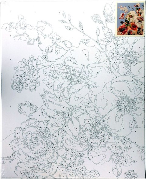 Zestaw kreatywny Flamingo Line Malowanie po numerach 40x50cm Kwiaty (FSY195) Zestaw kreatywny Flamingo Line Malowanie po numerach 40x50cm Kwiaty (FSY195)