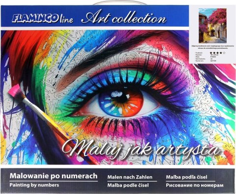 Zestaw kreatywny Flamingo Line Malowanie po numerach 40x50cm Uliczka z kwitnącymi drzewami (fys055) Zestaw kreatywny Flamingo Line Malowanie po numerach 40x50cm Uliczka z kwitnącymi drzewami (fys055)