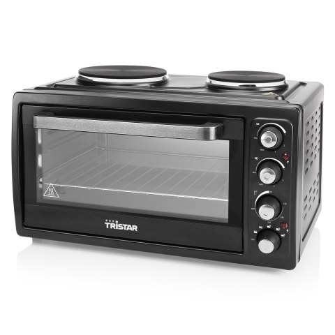 Trójgwiazda | Zintegrowany timer | Elektryczny mini piekarnik | OV-1443 | 38 L | Blat stołu | 3100 W | Czarny