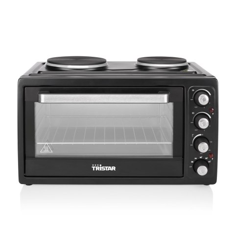 Trójgwiazda | Zintegrowany timer | Elektryczny mini piekarnik | OV-1443 | 38 L | Blat stołu | 3100 W | Czarny