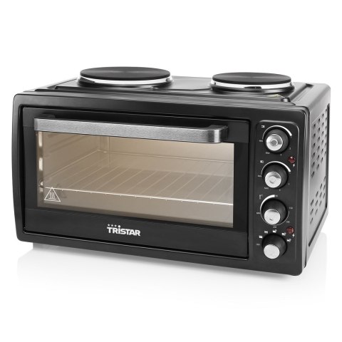 Trójgwiazda | Zintegrowany timer | Elektryczny mini piekarnik | OV-1443 | 38 L | Blat stołu | 3100 W | Czarny