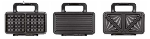 Opiekacz do kanapek/gofrownica/grill MPM MOP-43M Opiekacz do kanapek/gofrownica/grill MPM MOP-43M