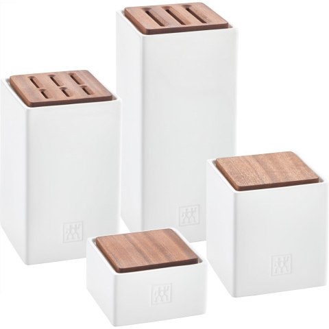 Zestaw 4 pojemników ceramicznych Zestaw 4 pojemników ceramicznych