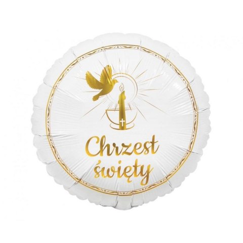 Balon foliowy Godan Chrzest Święty (gołąbek i świeca) 18cal (FG-OCGS) Balon foliowy Godan Chrzest Święty (gołąbek i świeca) 18cal (FG-OCGS)