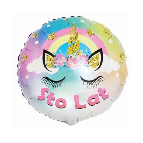 Balon foliowy Godan jednorożec Sto Lat 18cal (FG-OPJS) Balon foliowy Godan jednorożec Sto Lat 18cal (FG-OPJS)