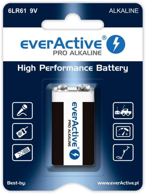 Baterie Everactive Pro Alkaline 6LR61 (EV6LR61-PRO) Baterie Everactive Pro Alkaline 6LR61 (EV6LR61-PRO)