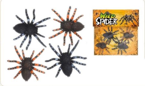 Figurka Adar pająk plastikowy 10cm 4szt. (575554) Figurka Adar pająk plastikowy 10cm 4szt. (575554)