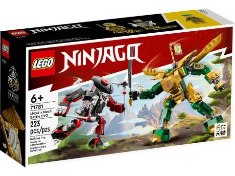 Klocki konstrukcyjne Lego Ninjago starcie Lloyda z Mechem EVO (71781) Klocki konstrukcyjne Lego Ninjago starcie Lloyda z Mechem EVO (71781)