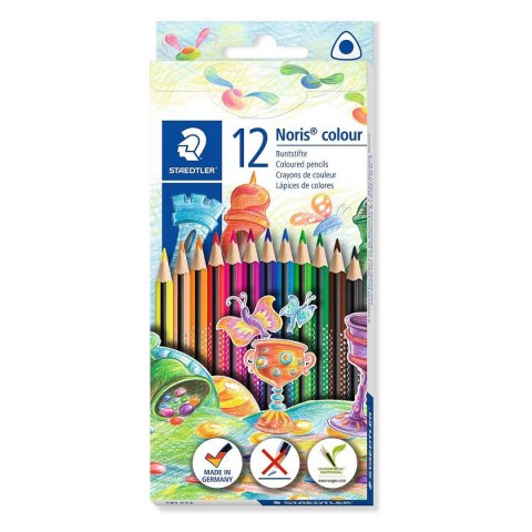 Kredki ołówkowe Staedtler Noris Wopex 12 kol. (S 187 C12) Kredki ołówkowe Staedtler Noris Wopex 12 kol. (S 187 C12)