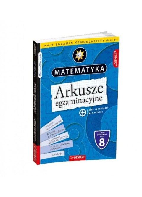 Książeczka edukacyjna Demart TESTY - Ósmoklasisty - Matematyka Książeczka edukacyjna Demart TESTY - Ósmoklasisty - Matematyka