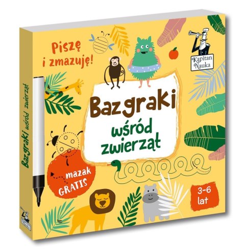 Książeczka edukacyjna Kapitan Nauka Bazgraki wśród zwierząt Książeczka edukacyjna Kapitan Nauka Bazgraki wśród zwierząt