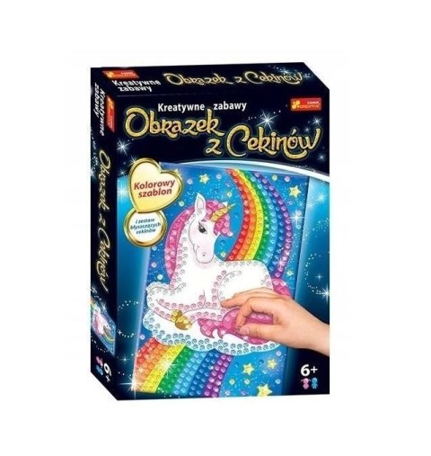 Zestaw kreatywny Ranok Creative Cekinowy obrazek Jednorożec (43916) Zestaw kreatywny Ranok Creative Cekinowy obrazek Jednorożec (43916)