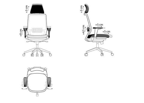 Ergonomiczny fotel biurowy SPECTRUM czarny Ergonomiczny fotel biurowy SPECTRUM czarny