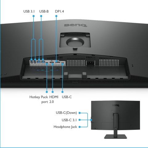 BenQ PD3205U monitor komputerowy 80 cm (31.5") 3840 x 2160 px 4K Ultra HD LCD Czarny BenQ PD3205U monitor komputerowy 80 cm (31.5") 3840 x 2160 px 4K Ultra HD LCD Czarny