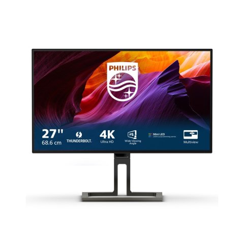 Philips Brilliance 27B1U7903/00 LED display 68,6 cm (27") 3840 x 2160 px 4K Ultra HD Czarny Philips Brilliance 27B1U7903/00 LED display 68,6 cm (27") 3840 x 2160 px 4K Ultra HD Czarny