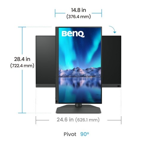 BenQ SW242Q monitor komputerowy 61,2 cm (24.1") 2560 x 1600 px WQXGA LED Czarny BenQ SW242Q monitor komputerowy 61,2 cm (24.1") 2560 x 1600 px WQXGA LED Czarny