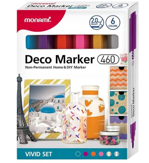 Marker permanentny Monami Deco Marker 460 (2080001502) Marker permanentny Monami Deco Marker 460 (2080001502)
