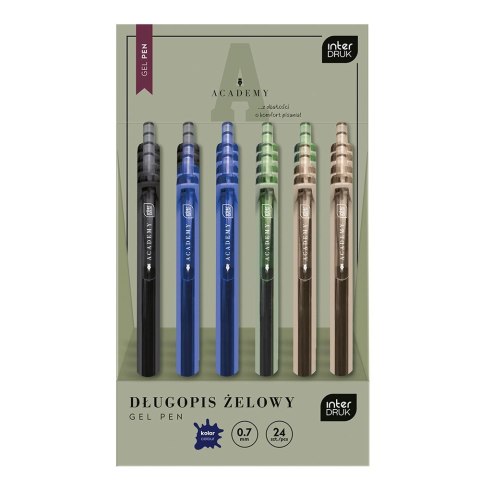 Długopis żelowy Interdruk ACADEMY 0,7mm niebieski 1,0mm (5902277346759) Długopis żelowy Interdruk ACADEMY 0,7mm niebieski 1,0mm (5902277346759)