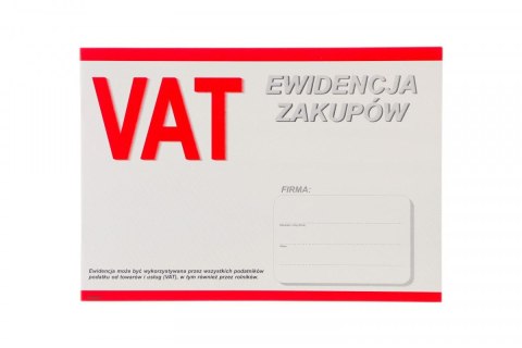 Druk offsetowy Stolgraf rejestr zakupów VAT A4 A4 20k. (P3) Druk offsetowy Stolgraf rejestr zakupów VAT A4 A4 20k. (P3)