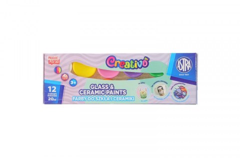 Farba do malowania na szkle Astra Fun kolor: mix 20ml 12 kolor. Farba do malowania na szkle Astra Fun kolor: mix 20ml 12 kolor.