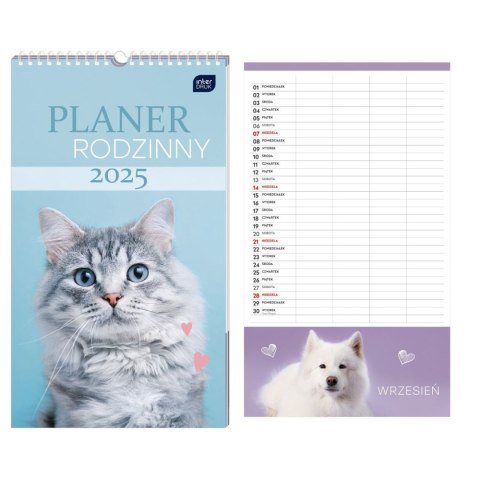 Kalendarz ścienny 5902277358349 Interdruk ZWIERZAKI PLANER RODZINNY 250mm x 430mm (25X43) Kalendarz ścienny 5902277358349 Interdruk ZWIERZAKI PLANER RODZINNY 250mm x 430mm (25X43)